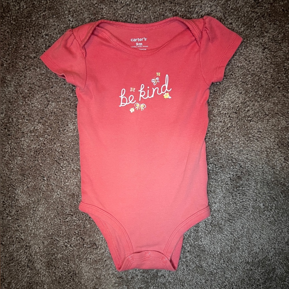 9 Months Pink Carter’s Onsie